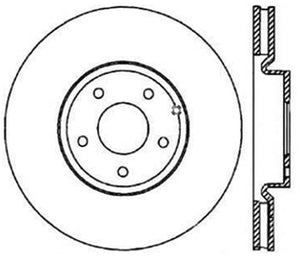 StopTech Power Slot 03-07 350z/ 03-04 G35 w/ Brembo SportStop CRYO Slotted Rear Left Rotor