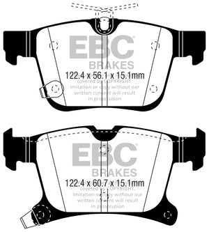 EBC 2016+ Chrysler Pacifica (RU) 3.6L Greenstuff Rear Brake Pads