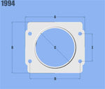 Vibrant MAF Sensor Adapter Plate for Subaru applications use w/ 3in Inlet I.D. filters only