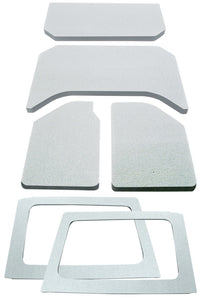 DEI 11-18 Jeep Wrangler JK 4-Door Boom Mat Complete Headliner Kit - 6 Piece - White