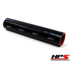 HPS Performance Silicone Coupler HoseHigh Temp 4-ply Reinforced1-3/8" ID1 Foot LongBlack