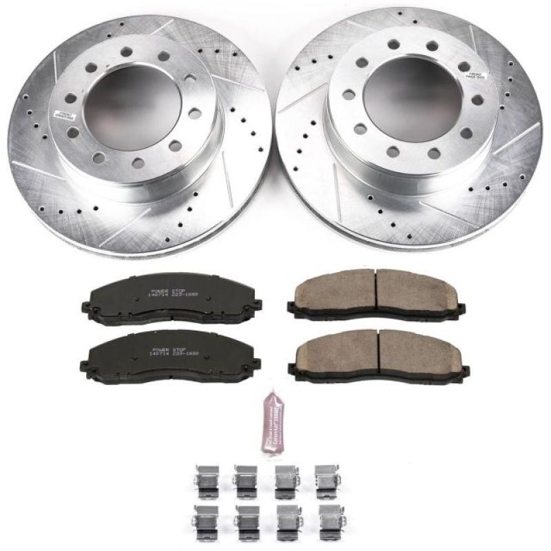 Power Stop 2016 Ford F-350 Super Duty Front Z23 Evolution Brake Kit