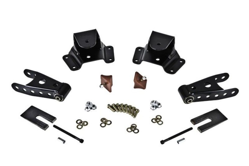 Belltech SHACKLE AND HANGER KIT 75-91 GM C30 CrewCab/Dually 4inch