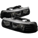 Spyder Chevy Silverado 1500 99-02/Chevy Silverado 3500 01-02 Crystal Headlights Blk HD-YD-CSIL99-BK