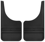 Husky Liners Universal 12in Wide Black Rubber Front Mud Flaps w/o Weight