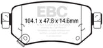 EBC 2016+ Mazda 6 2.5L Ultimax2 Rear Brake Pads