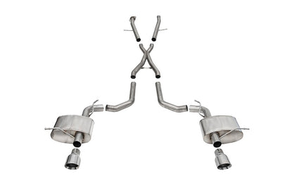 Corsa 2021-2025 Dodge Durango SRT Hellcat Cat-Back 2.75in Dual Rear Exit Xtreme 4.5in Polished Tips