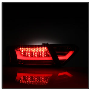 Spyder 08-12 Audi A5 LED Tail Lights - Red Clear ALT-YD-AA508V2-LED-RC