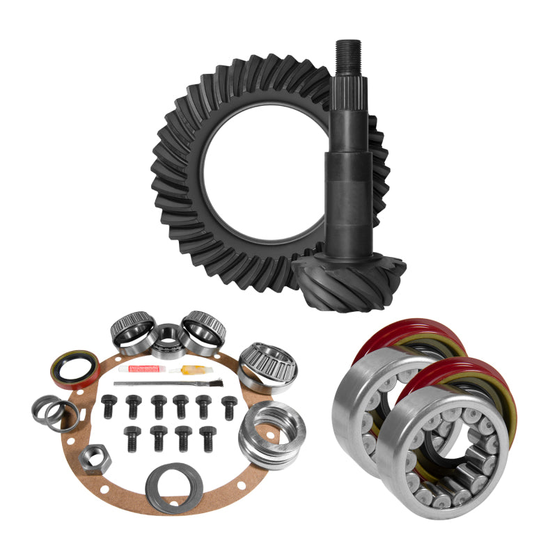 Yukon Gear 8.5in GM 3.73 Rear Ring & Pinion Install Kit Axle Bearings 1.78in Case Journal