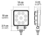 Hella ValueFit Work Light 4SQ 1.0 LED MV LR LT