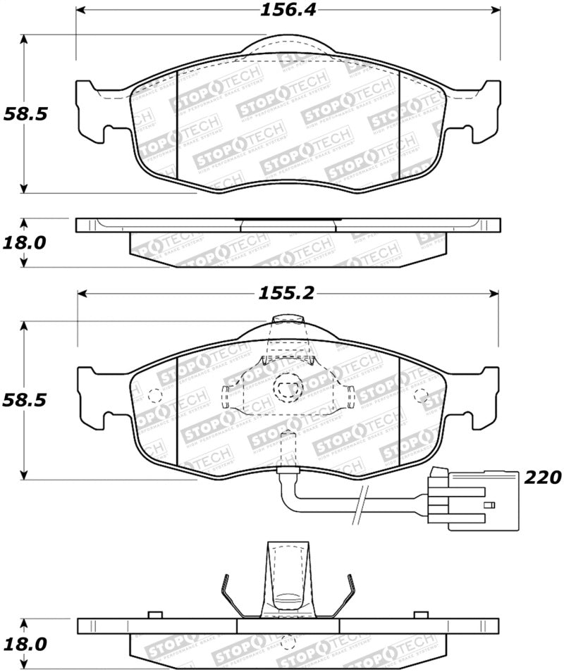 StopTech Street Brake Pads