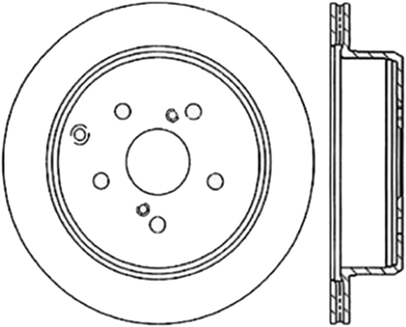 StopTech 86-97 Toyota Supra Left Slotted & Drilled Rotor