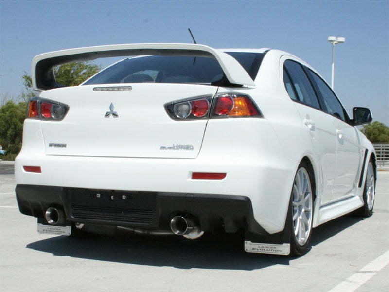 aFe Takeda Exhaust 304SS Dual Cat-Back w/ Polished Tips 08-13 Mitsubishi Lancer Evo X L4 2.0L Turbo