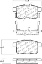 StopTech Sport Performance 11-17 Honda Accord Rear Brake Pads