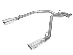 aFe MACHForce XP DPF-Back Exhaust 3in SS w/ 5in Polished Tips 2014 Dodge Ram 1500 V6 3.0L EcoDiesel