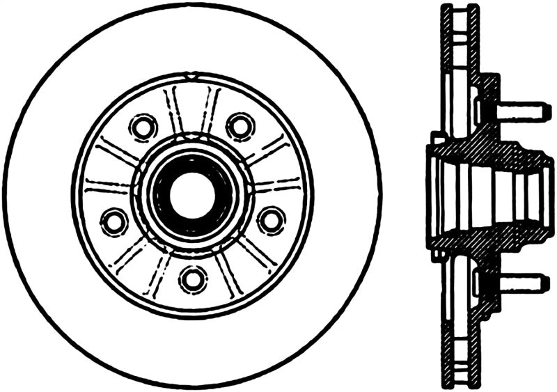 StopTech Power Slot 12/99-11/04 Ford F150 2WD Front Left Slotted CRYO Rotor