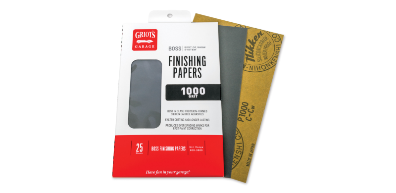 Griots Garage BOSS Finishing Papers- 1000g - 5 .5in x 9in (25 Sheets)