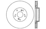 StopTech 02-06 Acura RSX Type S / 06-09 Honda Civic Si Slotted & Drilled Left Front Rotor