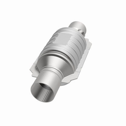 MagnaFlow Univ Cat Conv 2.5in Inlet/Outlet Ctr/Ctr Round 9in Body L x 5.125in W x 13in Overall L