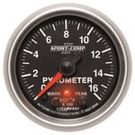 Autometer Sport-Comp II Full Sweep Electronic 0-1600 Deg F EGT/Pyrometer Peak & Warn w/ Elec Control