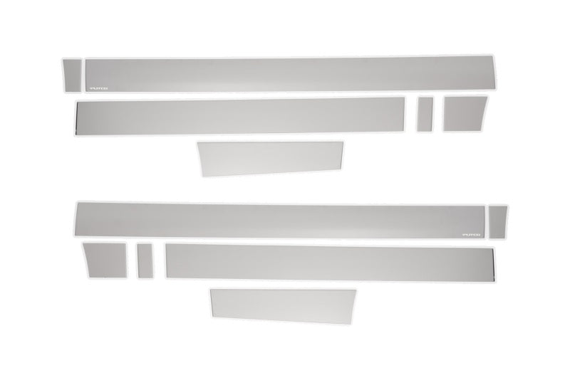 Putco 15-20 Ford F-150 Super Cab 6.5ft Short Box (4.25in Tall - 12pcs) SS Rocker Panels