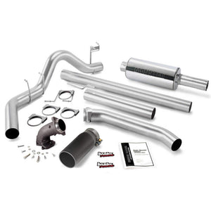 Banks Power 98-02 Dodge 5.9L Ext Cab Monster Exhaust w/ Power Elbow - SS Single Exhaust w/ Black Tip