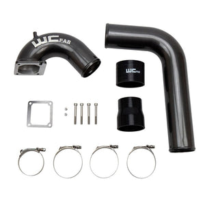 Wehrli 03-07 Dodge 5.9L Cummins 3.5in Intake Horn & Driver Side Intercooler Pipe Kit - Gloss Black