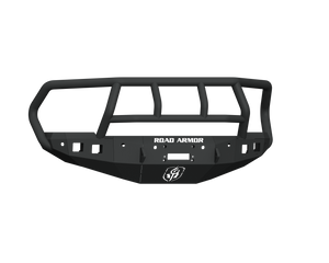 Road Armor 16-18 Ram 2500 Stealth Front Winch Bumper w/Titan II Guard/6 Sensor Holes - Tex Blk