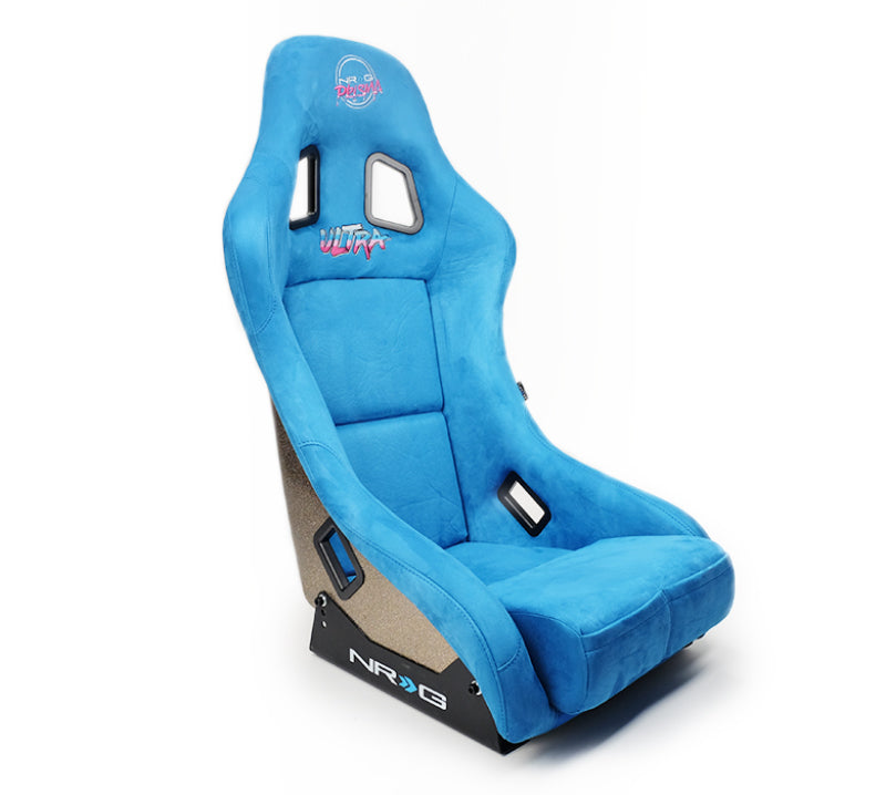 NRG FRP Bucket Seat ULTRA Edition - Medium (Blue Alcantara/Pearlized Back)