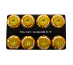 NRG Fender Washer Kit w/Color Matched M8 Bolt Rivets For Plastic (Rose Gold) - Set of 8