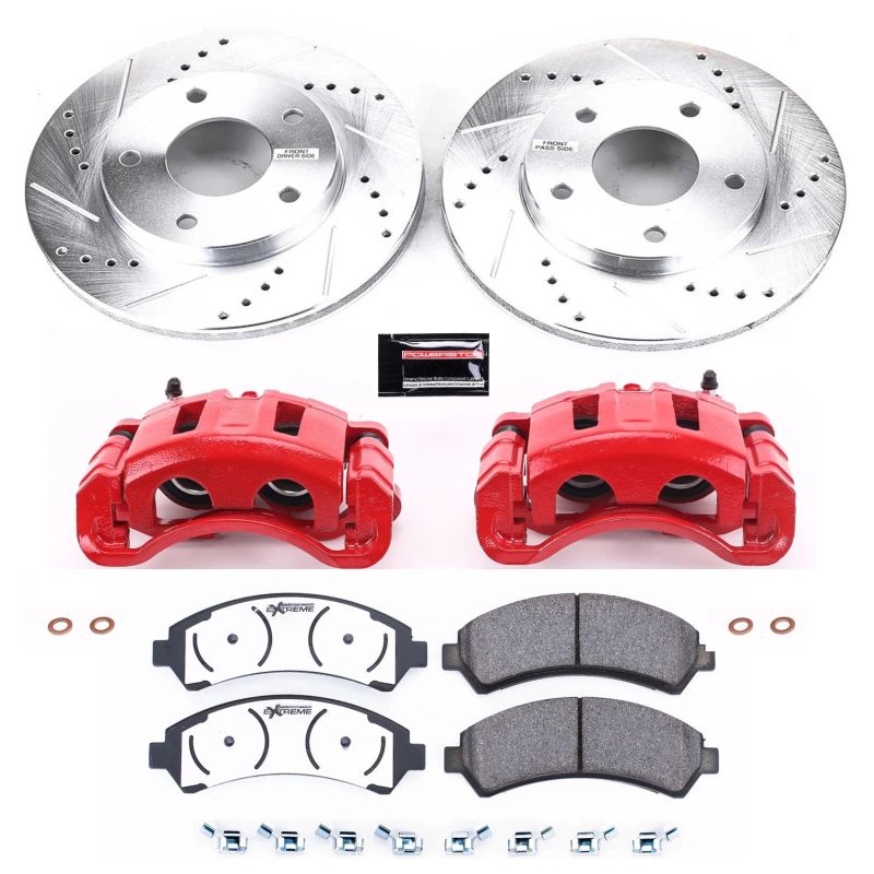 Power Stop 97-05 Chevrolet Blazer Front Z36 Truck & Tow Brake Kit w/Calipers