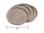 WeatherTech Round Coaster Set 4in. - Terracotta (Set of 4)