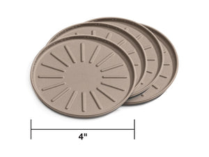 WeatherTech Round Coaster Set 4in. - Terracotta (Set of 4)