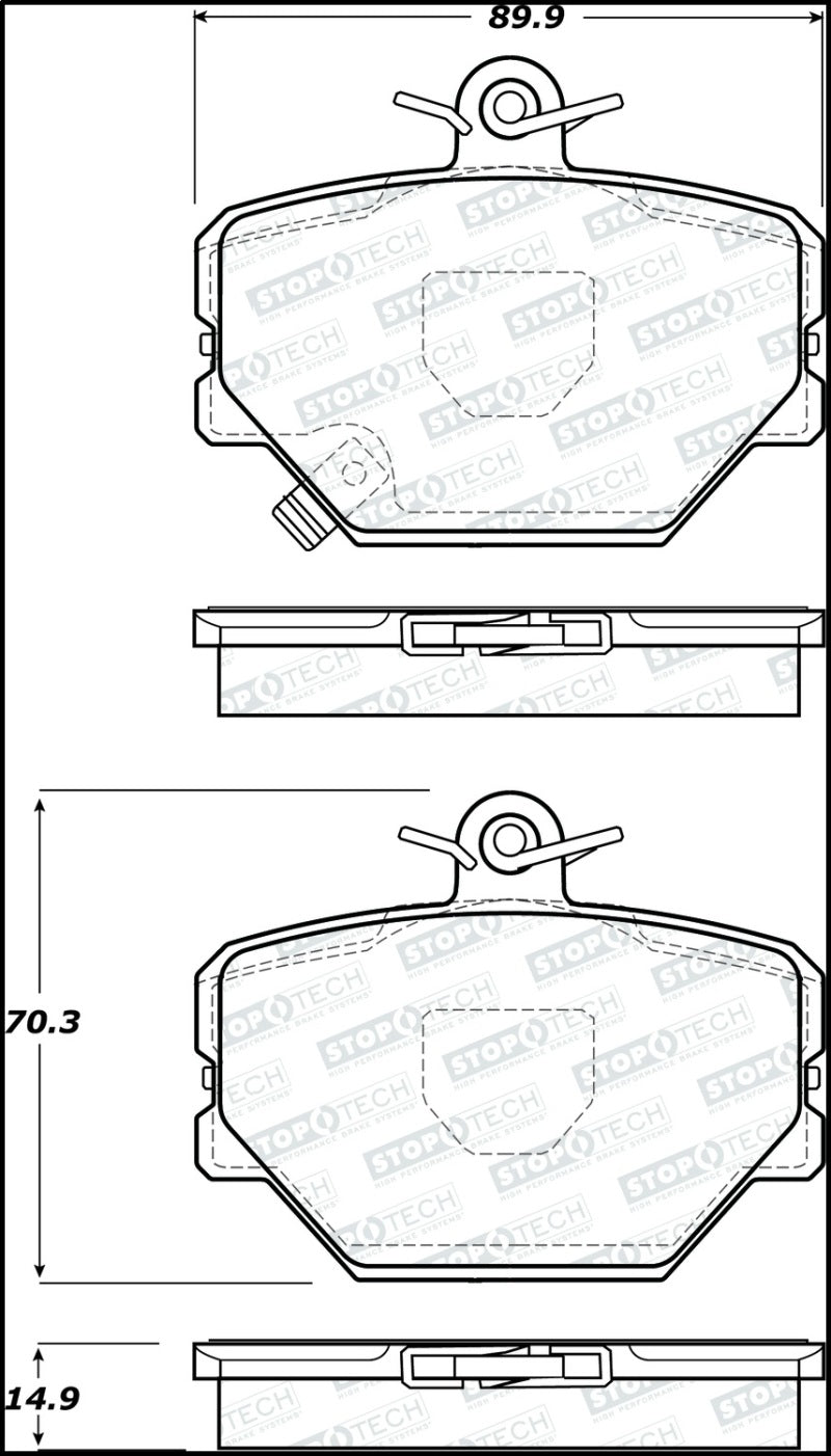 StopTech Street Brake Pads