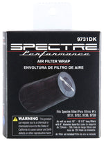 Spectre Universal Pre-Filter Wrap 6.125in. x 9.125in. - Black