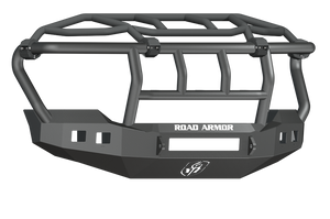 Road Armor 11-16 Ford F-250 Stealth Front Bumper w/Intimidator Guard - Tex Blk