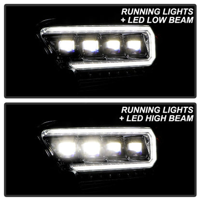 Spyder 16-20 Toyota Tacoma LED Model Only High-Power LED Headlights - Chrome PRO-YD-TT16LEDAP-C