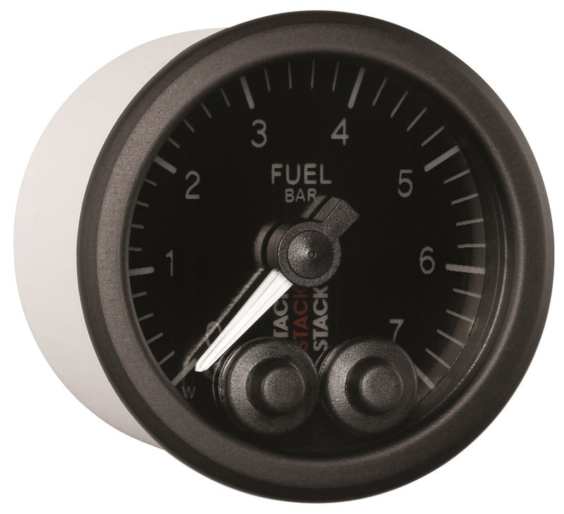 Autometer Stack 52mm 0-7 Bar M10 Male Pro-Control Fuel Pressure Gauge - Black