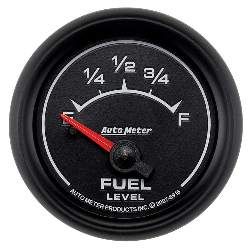 AutoMeter Gauge Fuel Level 2-1/16in. 240 Ohm(e) to 33 Ohm(f) Elec Es