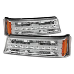 Xtune Chevy Silverado 03-06 / Avalanche 02-06 LED Bumper Lights Chrome CBL-JH-CS03-LED-C