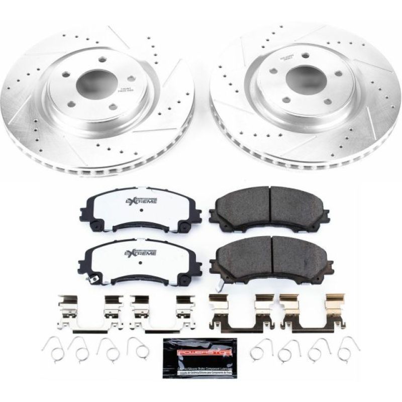 Power Stop 14-19 Nissan Rogue Front Z26 Street Warrior Brake Kit