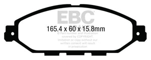 EBC 12-13 Infiniti JX35 3.5 Ultimax2 Front Brake Pads