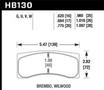 Hawk DTC-50 Alcon 20mm Race Brake Pads