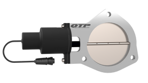 QTP 4in Bolt-On QTEC Electric Cutout Valve w/Flange - Single