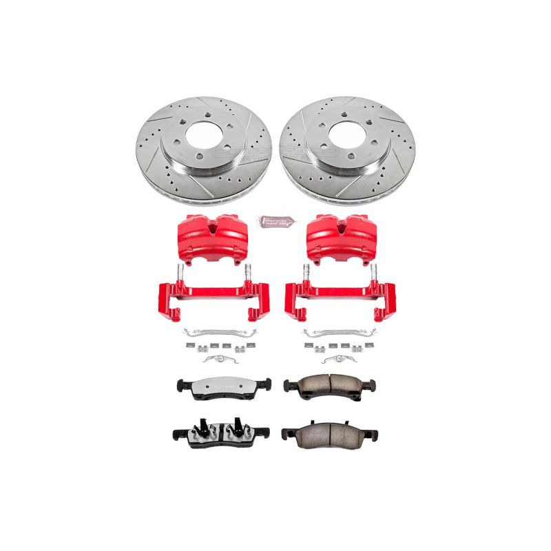 Power Stop 03-06 Lincoln Navigator Front Z36 Truck & Tow Kit w/Cals