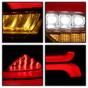 Spyder 15-17 Ford Focus Hatchback LED Tail Lights w/Indicator/Reverse - Black (ALT-YD-FF155D-LED-BK)