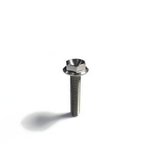 Ticon Industries Titanium Bolt Flanged M5x15x.8TP 8mm 6pt Head