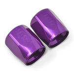 Russell Performance 2-Piece -6 AN Anodized Full Flow Swivel Hose End Sockets (Qty 2) - Purple