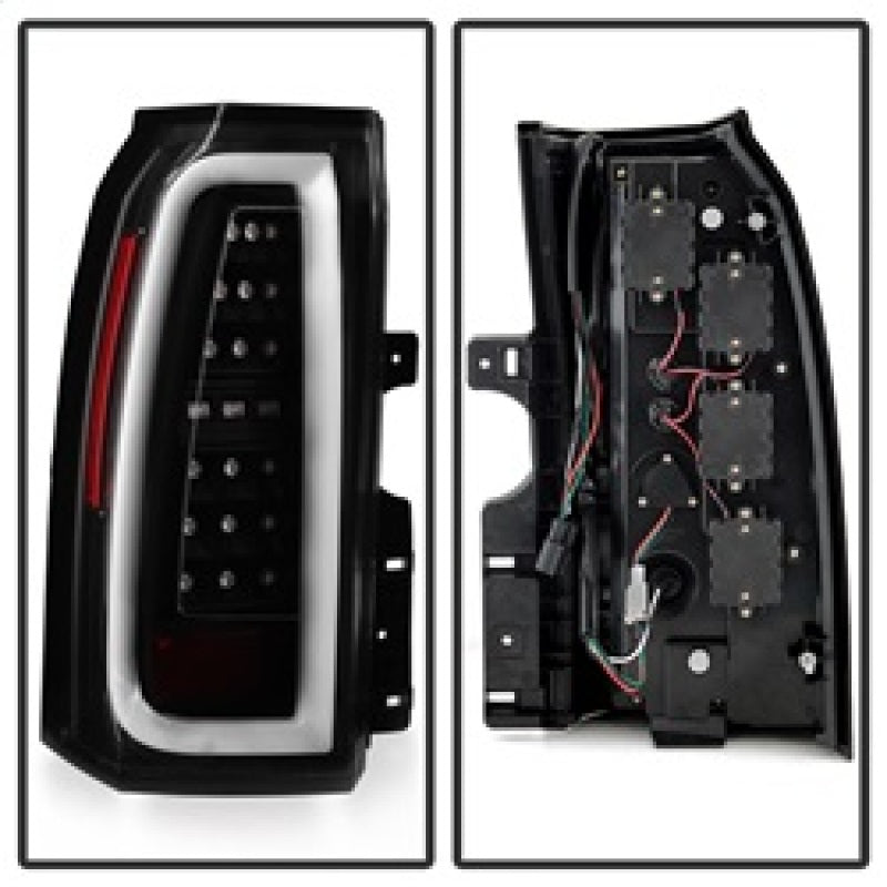 Spyder Chevy Tahoe / Suburban 15-17 Light Bar LED Tail Lights - Black (ALT-YD-CTA15-LED-BK)