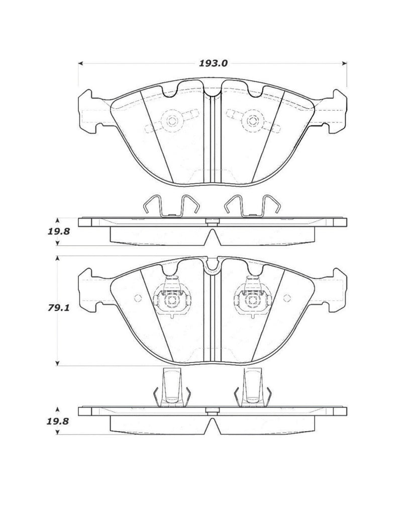 StopTech Street Touring 06-09 BMW M5 E60 / 07-09 M6 E63/E63 Front Brake Pads